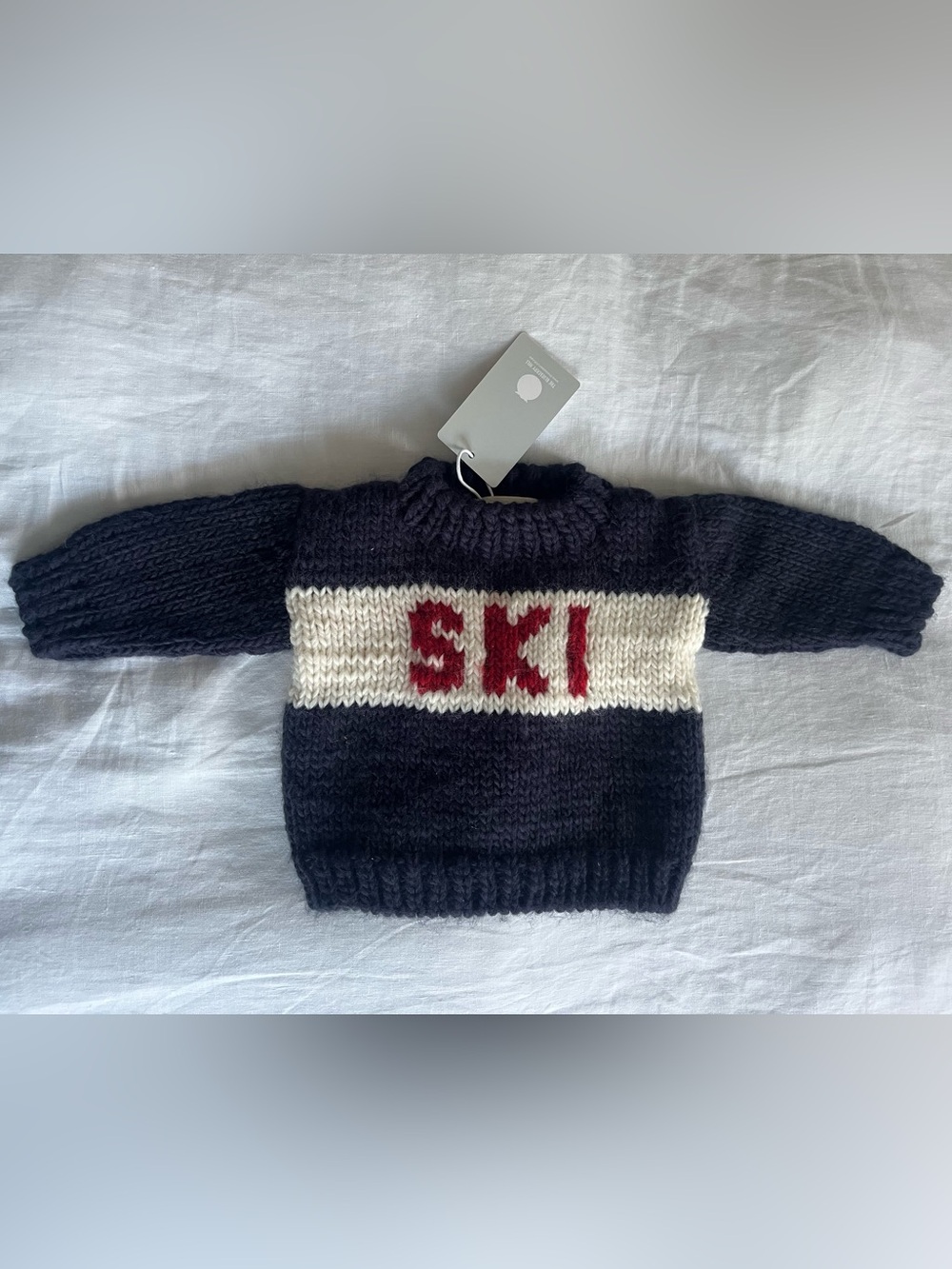 The Blueberry Hill navy, white, and red ski sweater